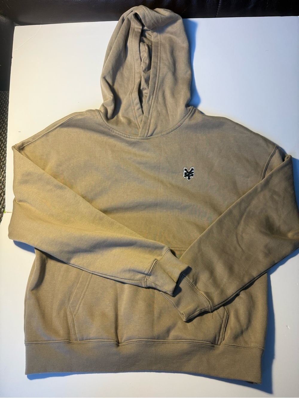 Zoo York Beige Light Brown Hoodie Sweatshirt Pullover Men's Medium